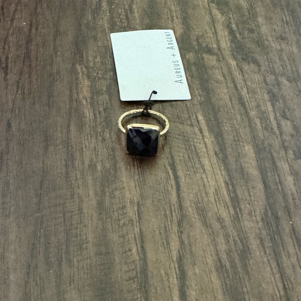 Banana Republic black ring by Aureus + Argent  size 7